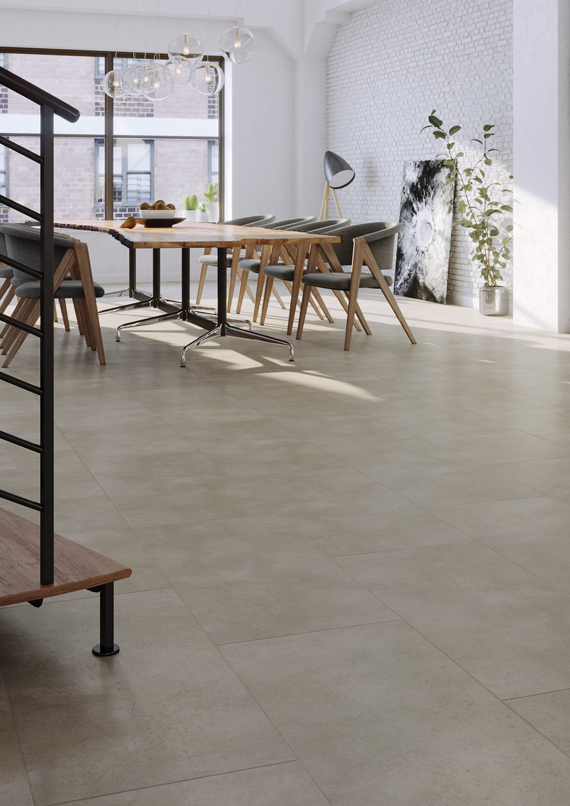 Floer Tegel klik PVC – Tankenberg Leemgrijs - Afbeelding 2